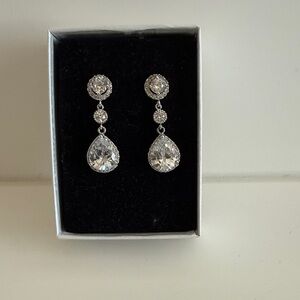 Elegant Silver Drop Earrings